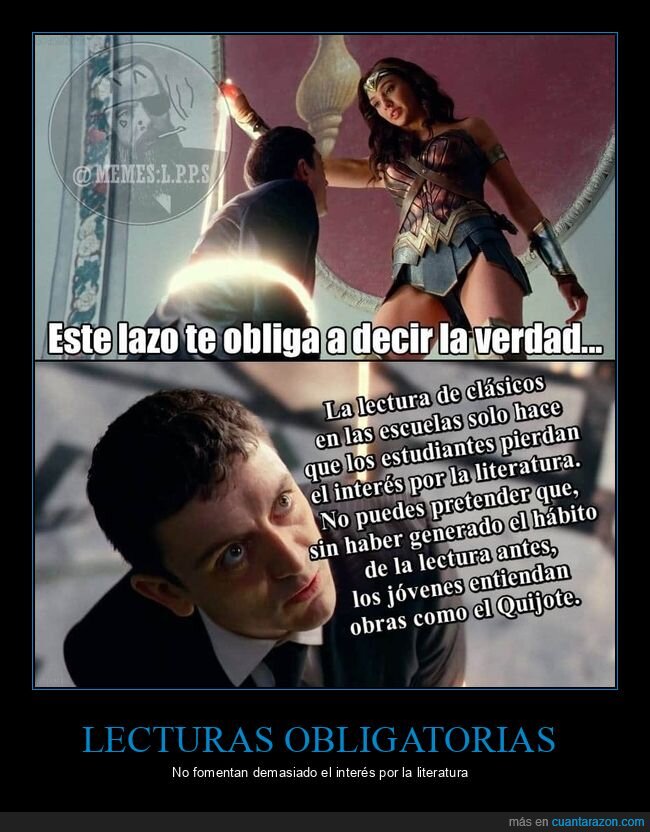 lazo,lectura,verdad,wonder woman