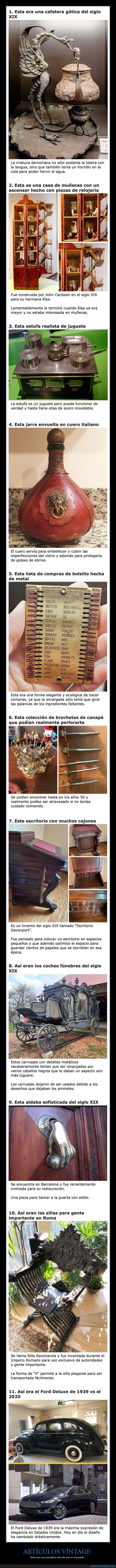 artículos vintage,pasado