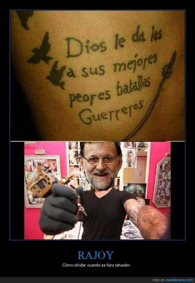 fails,políticos,rajoy,tatuaje