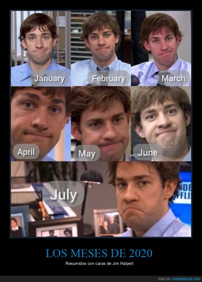 meses,2020,the office,Jim Halpert