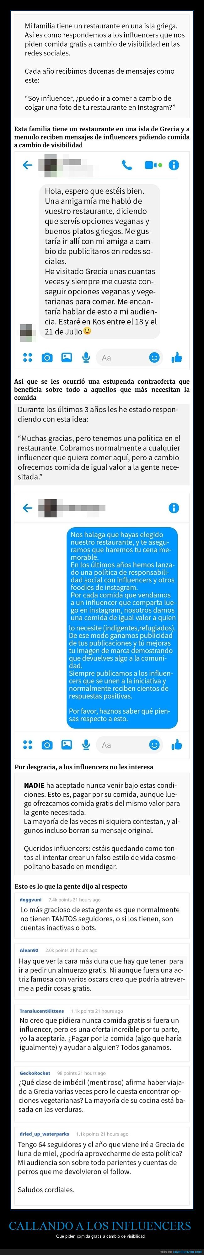 influencers,comida,visibilidad,restaurante