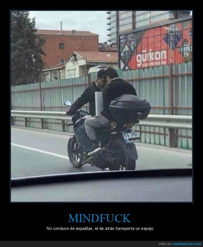 moto,espejo,reflejo,mindfuck