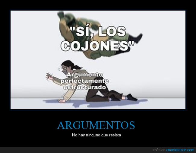 argumentos,discusión