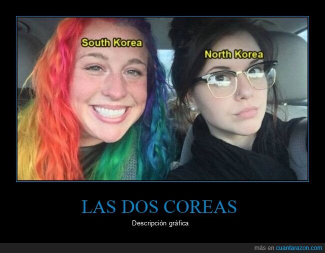 corea del norte,corea del sur,chicas
