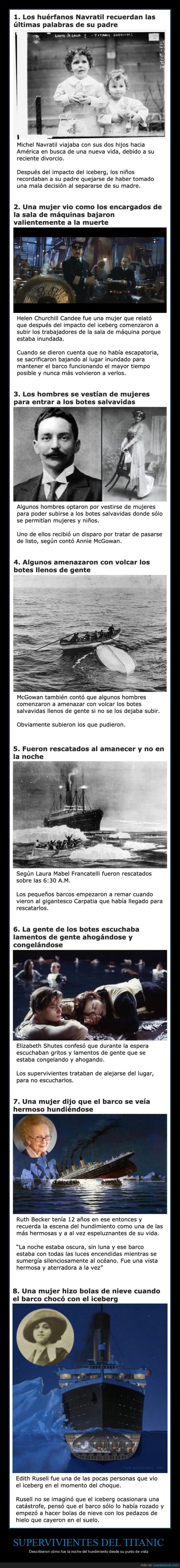 supervivientes,titanic,hundimiento
