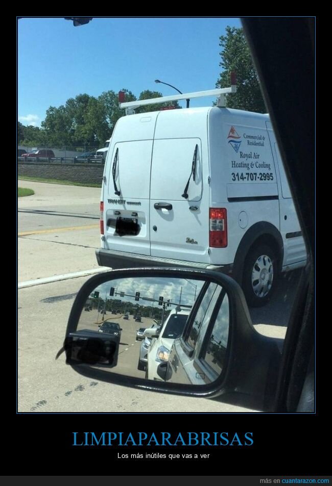 limpiaparabrisas,inútiles,furgoneta