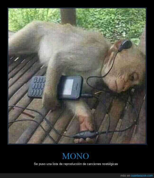 mono,escuchando,música,móvil