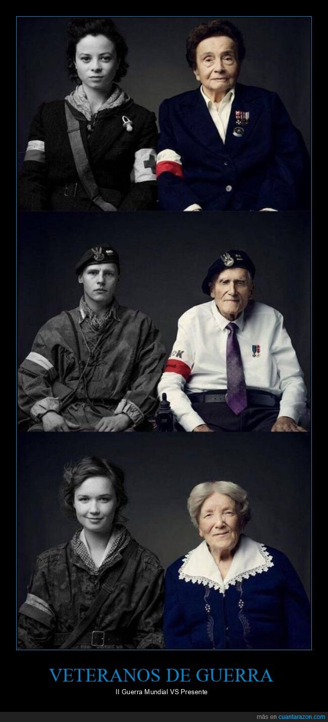 veteranos,ii guerra mundial,antes,ahora