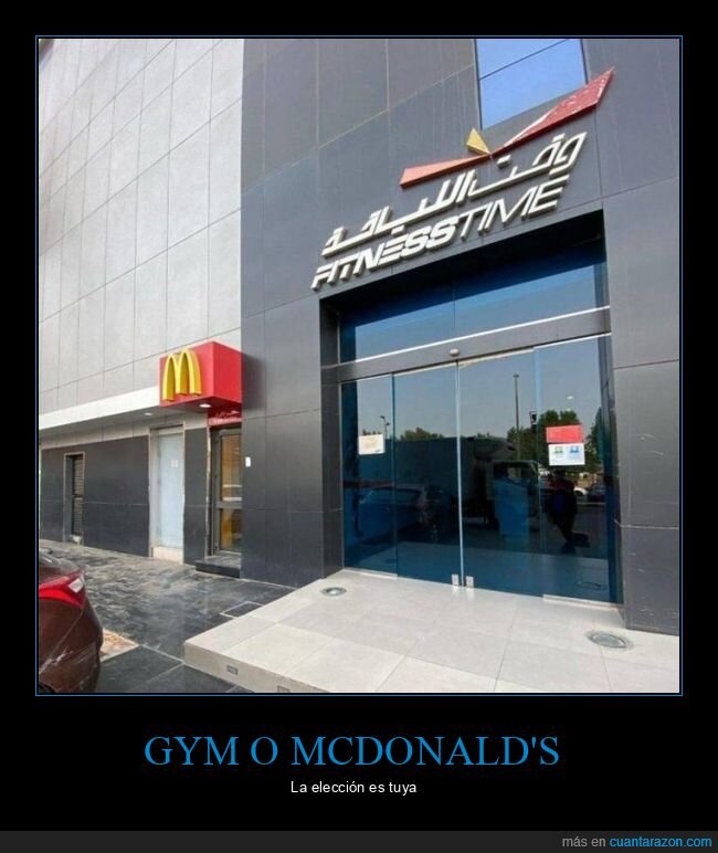 gimnasio,mcdonald's