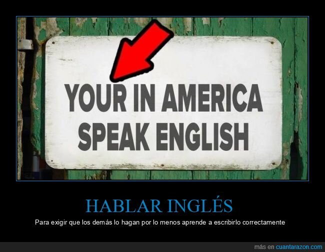 carteles,américa,hablar,inglés