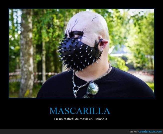 mascarilla,festival,metal,finlandia,coronavirus