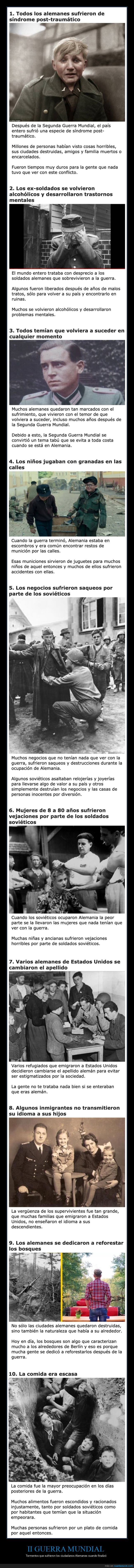 ii guerra mundial,alemanes,postguerra