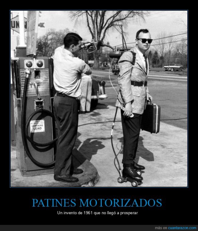 patines,motorizados,repostando,gasolinera,invento