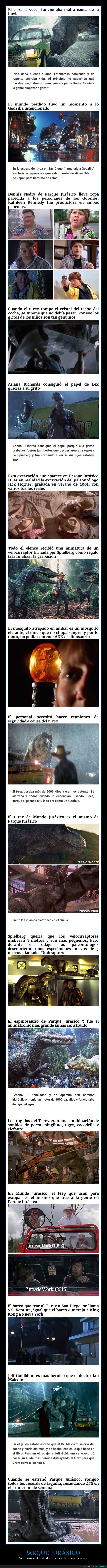 jurassic park,curiosidades,cine