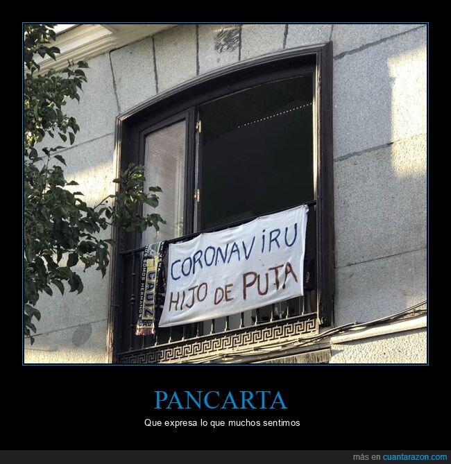 pancarta,coronavirus