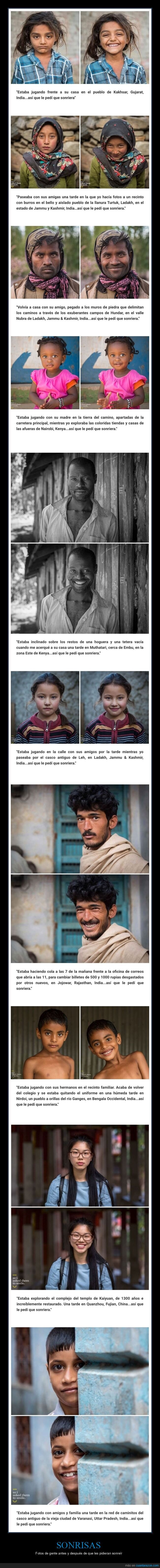 sonreír,antes,después