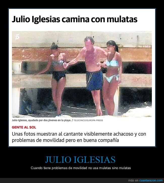 caminar,julio iglesias,mulatas