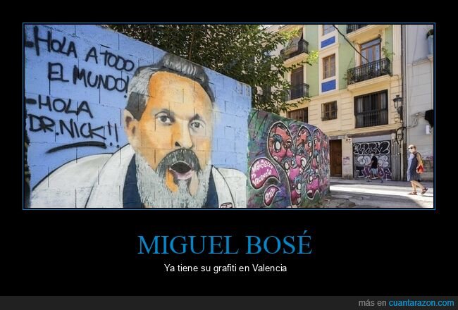 conspiranoicos,coronavirus,graffitis,miguel bosé