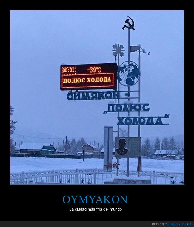 oymyakon,frío,temperatura