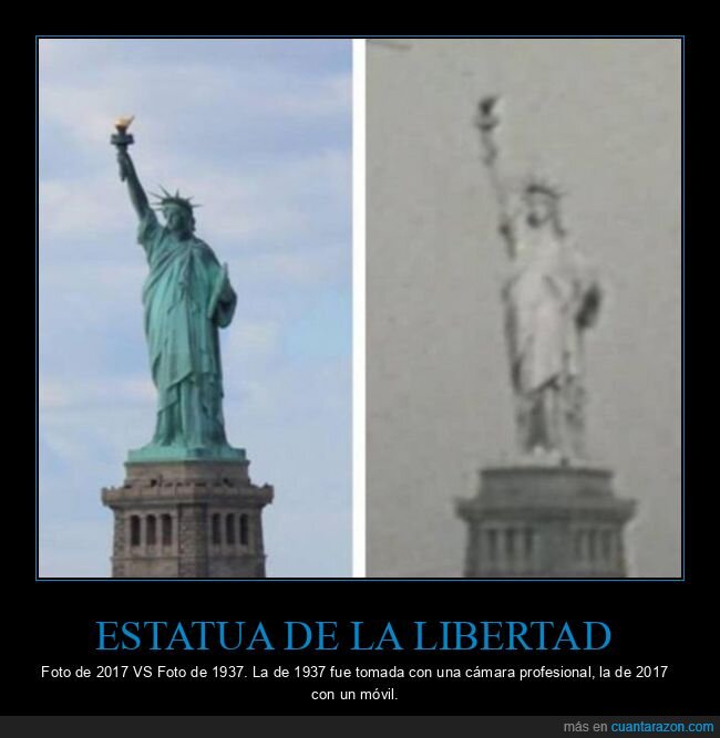 estatua de la libertad,fotos,antes,ahora,cámara,móvil