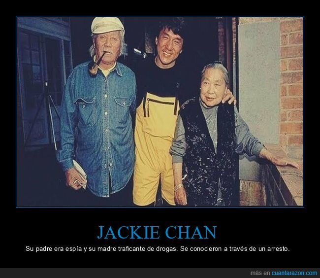 jackie chan,padres,espía,traficante