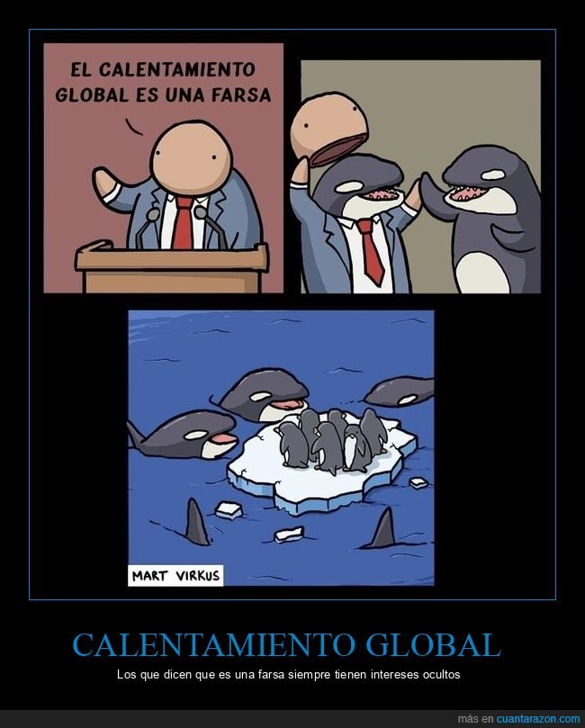 calentamiento global,orcas,pingüinos