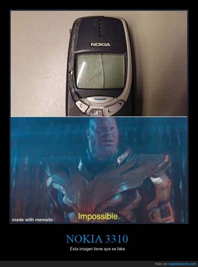 nokia 3310,roto,wtf