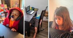 Enlace a Niños que ya están hartos de las clases virtuales y lo demuestran de formas graciosas