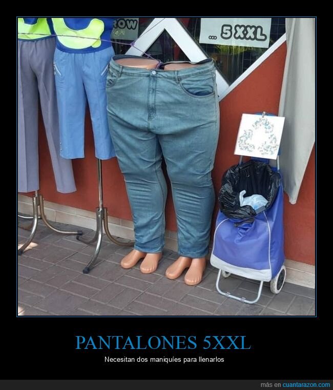 pantalones,5xxl,maniquíes
