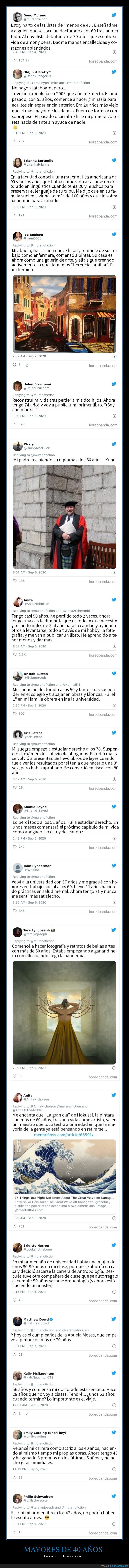 40 años,mayores,historias,éxito