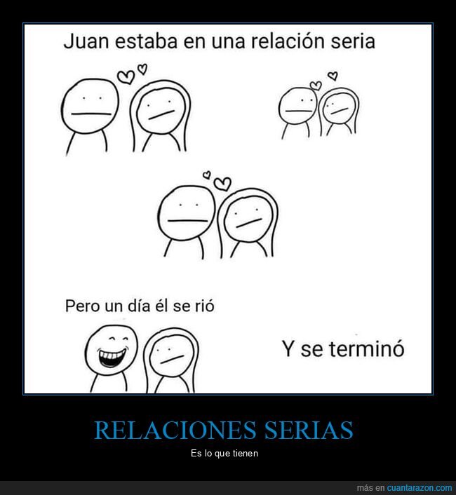 reírse,relación,seria