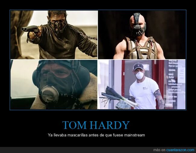 cine,máscaras,mascarillas,tom hardy