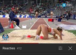 Enlace a Muy fan del salto de longitud femenino