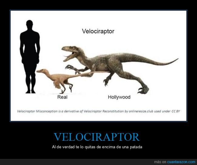 velociraptor,real,hollywood