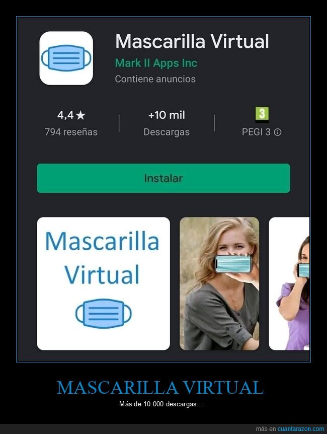 app,mascarilla,wtf
