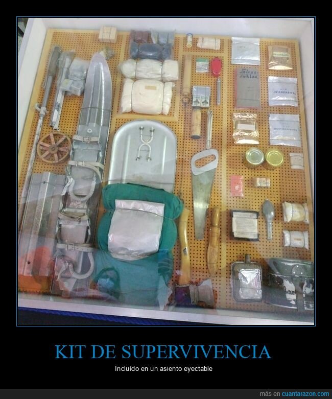kit de supervivencia,asiento eyectable