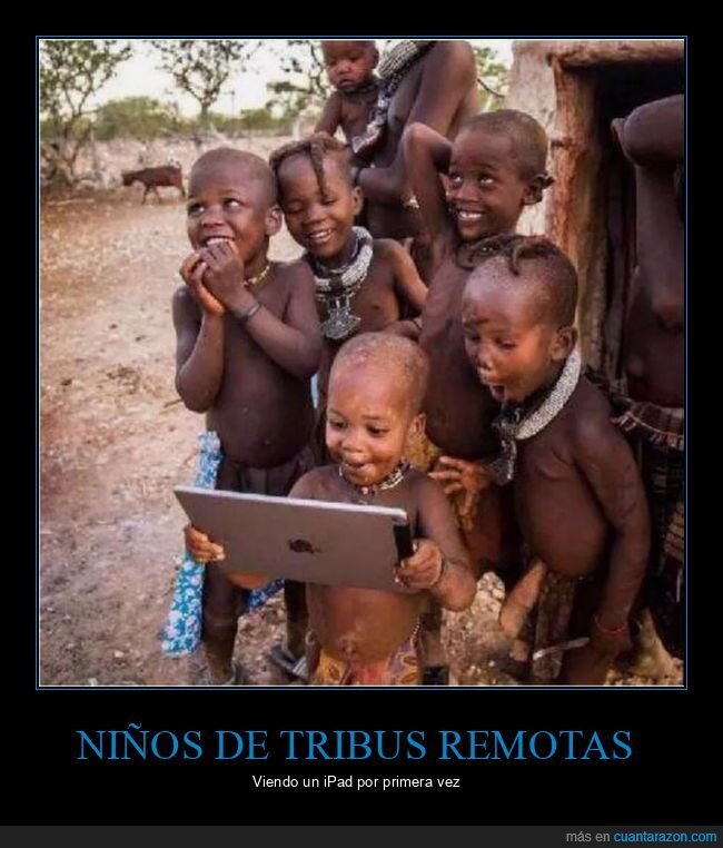 niños,tribu,ipad