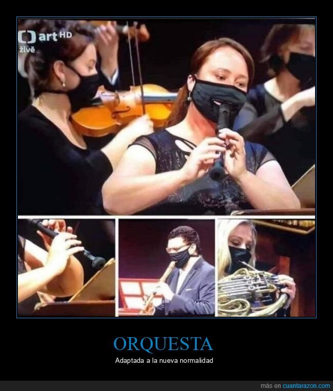 orquesta,mascarillas,coronavirus