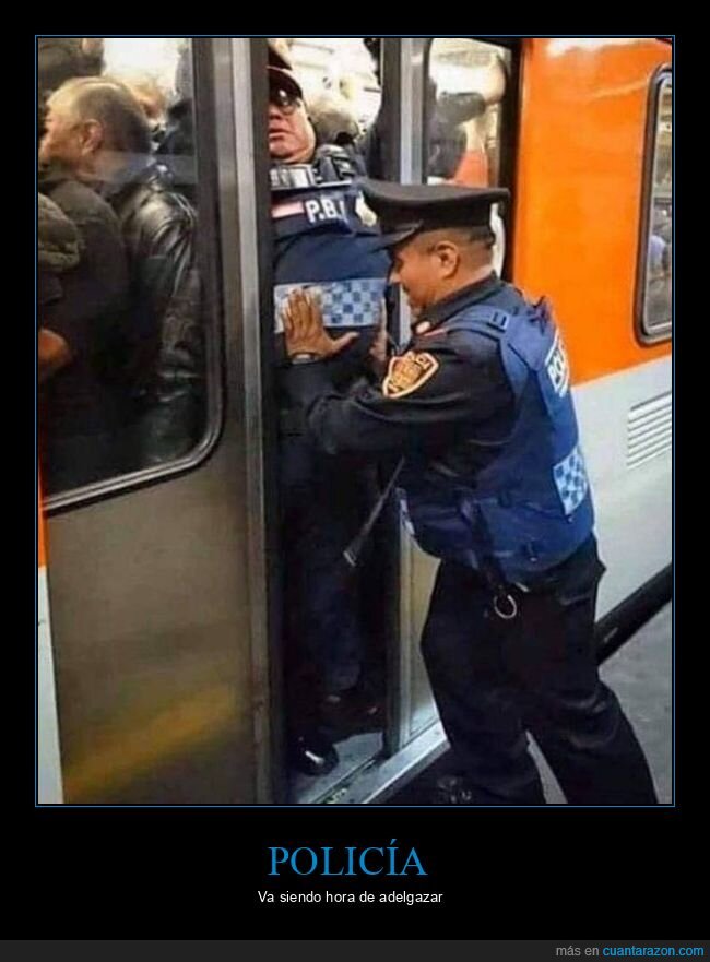 policía,metro,wtf