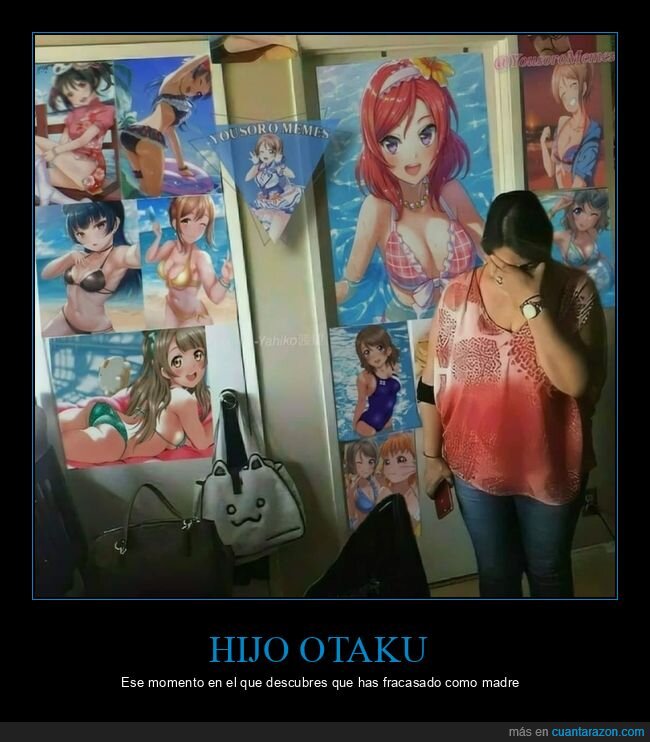 habitación,hijo,madre,otaku