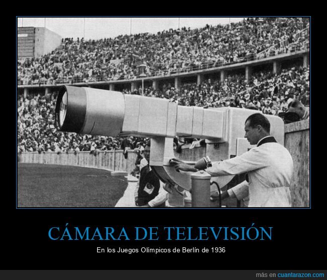 cámara de televisión,juegos olímpicos,1936