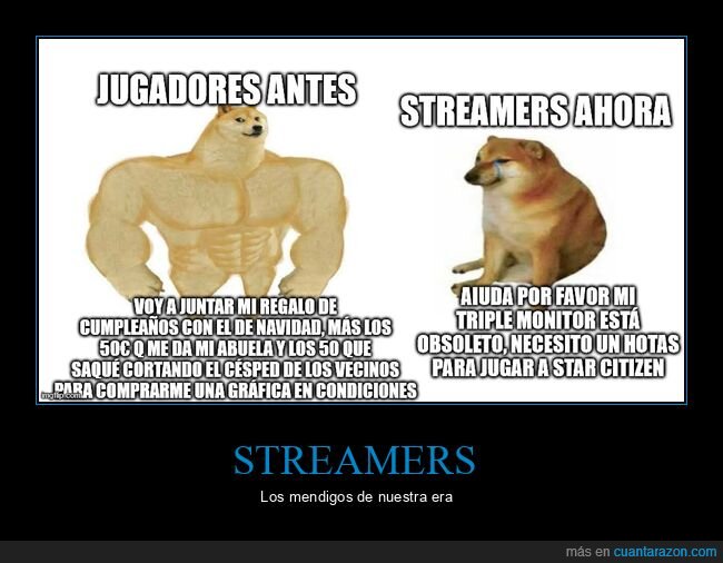 comprar,doge y cheems,jugadores,streamers