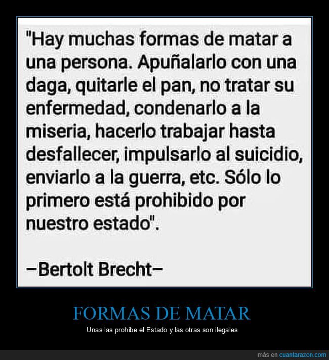 matar,prohibido,bertolt brecht