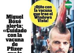 Enlace a las advertencias de Miguel Bosé