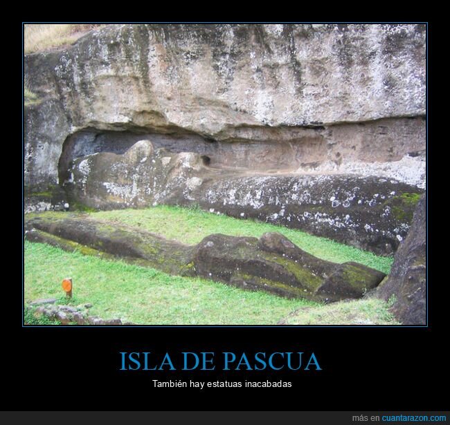 isla de pascua,estatuas,inacabadas