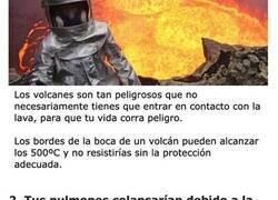 Enlace a Cosas que te pasarían si caes en un volcán