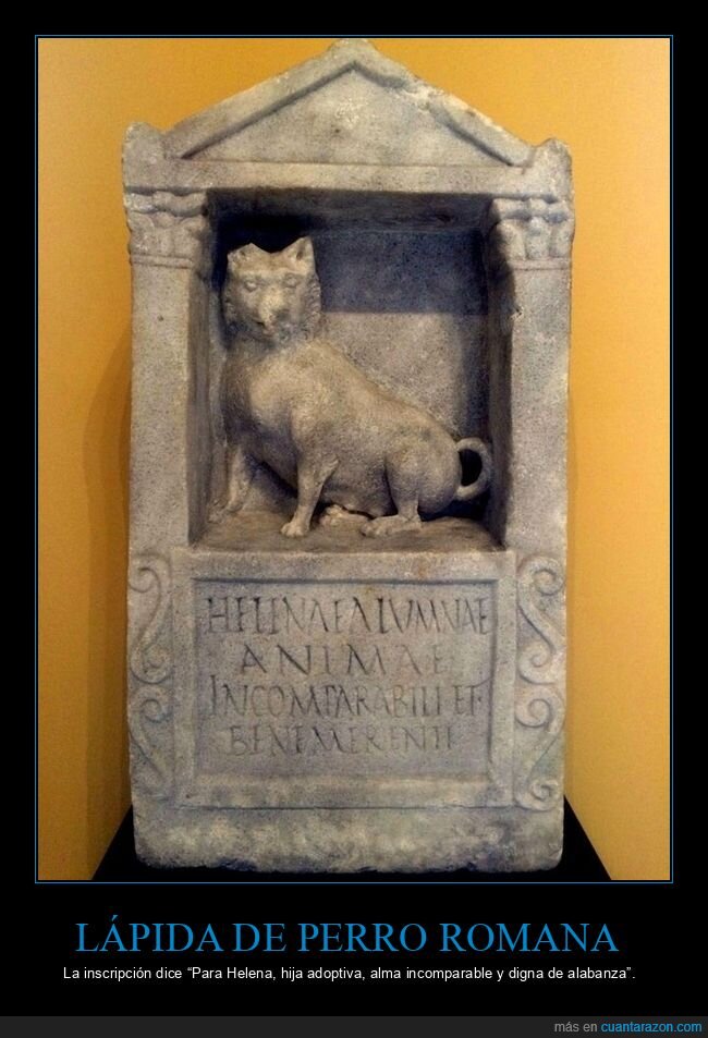 perro,lápida,romana