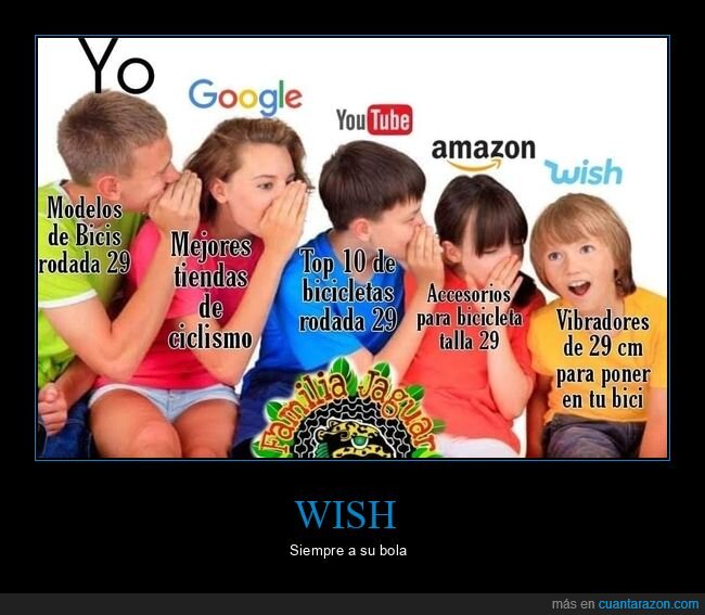 amazon,google,wish,youtube