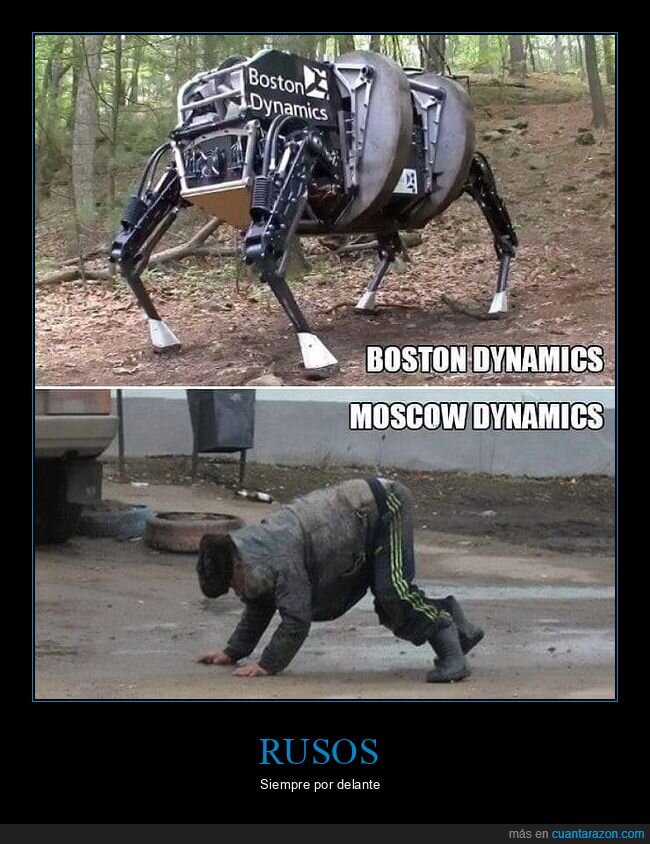 boston dynamics,parecidos,rusos