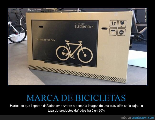bicicletas,caja,televisión